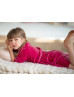 Raspberry Velvet Knee Length Simple Flower Girl Dress